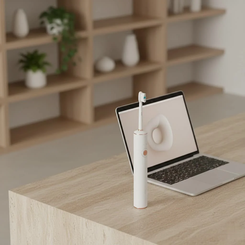 Philips Sonicare DiamondClean 9000 electric toothbrush on charger